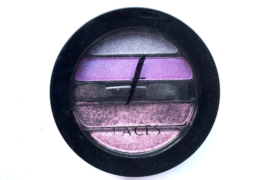 Faces I Shine Eye Shadow Quartet Purple Review Swatches mbf