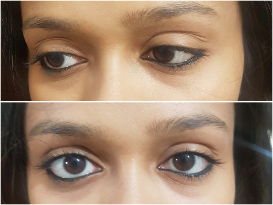 Faces Magneteyes Kajal Review Swatches on eyes