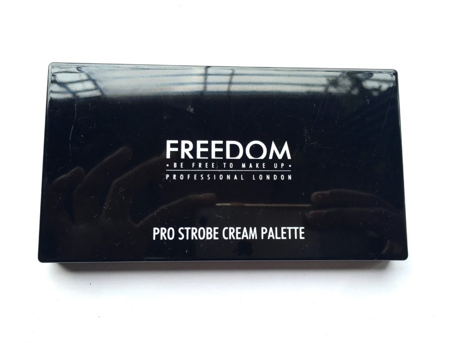 Freedom Pro Cream Strobe Palette with Brush Review Swatches packaging