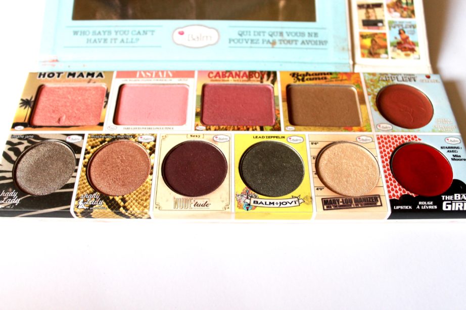 In the Balm of Your Hand Palette Review Swatches blush bronzer eye shadow