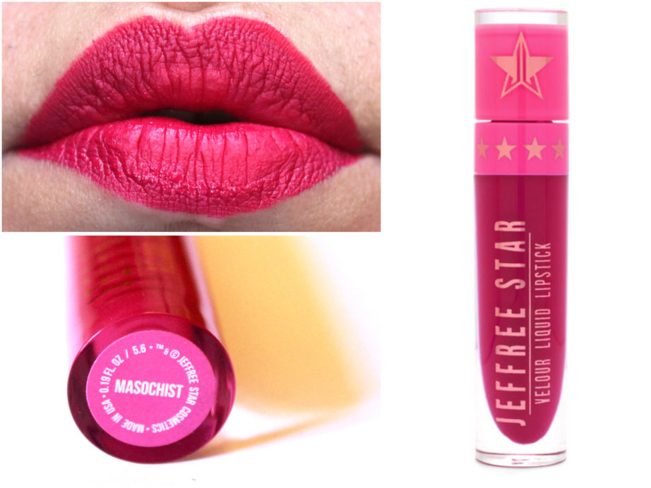 Jeffree Star Velour Liquid Lipstick Masochist Review Swatches