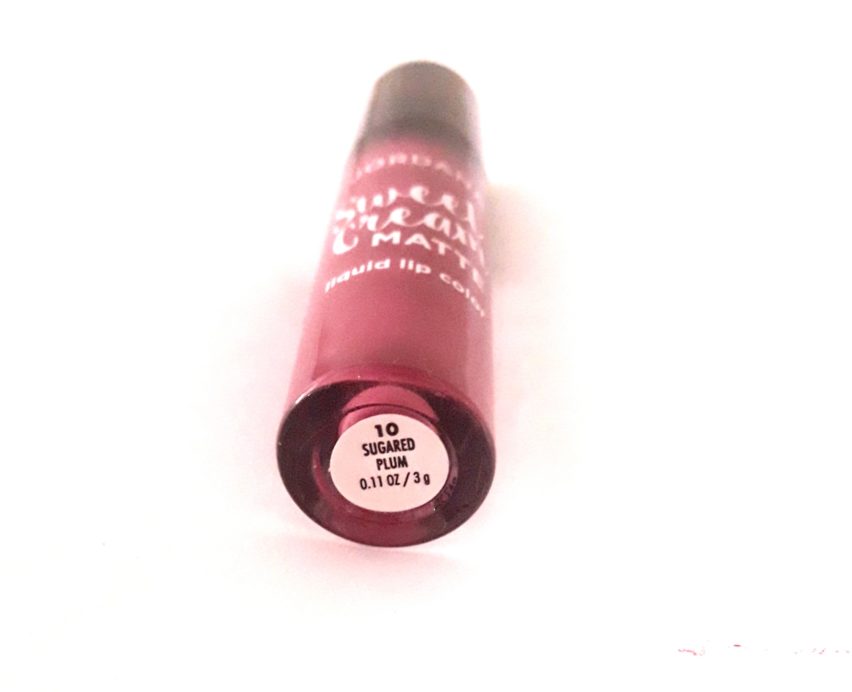 Jordana Sweet Cream Matte Liquid Lipstick Sugared Plum Review Swatches 4