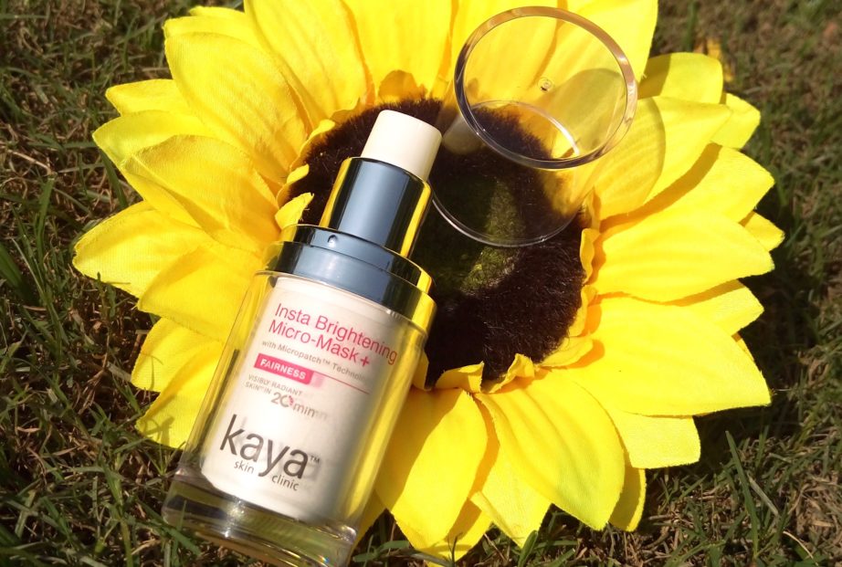 Kaya Insta Brightening Micro Mask Review Swatches makeup beauty blog