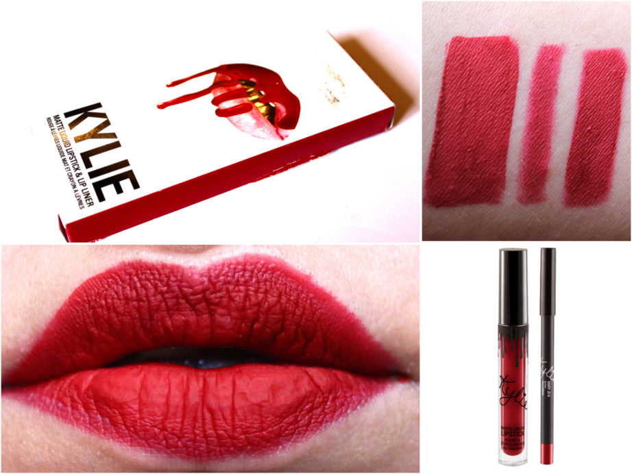 Kylie Jenner Lip Kit Mary Jo K Review Swatches on lips