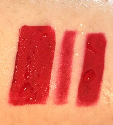 Kylie Jenner Lip Kit Mary Jo K Review Swatches water test