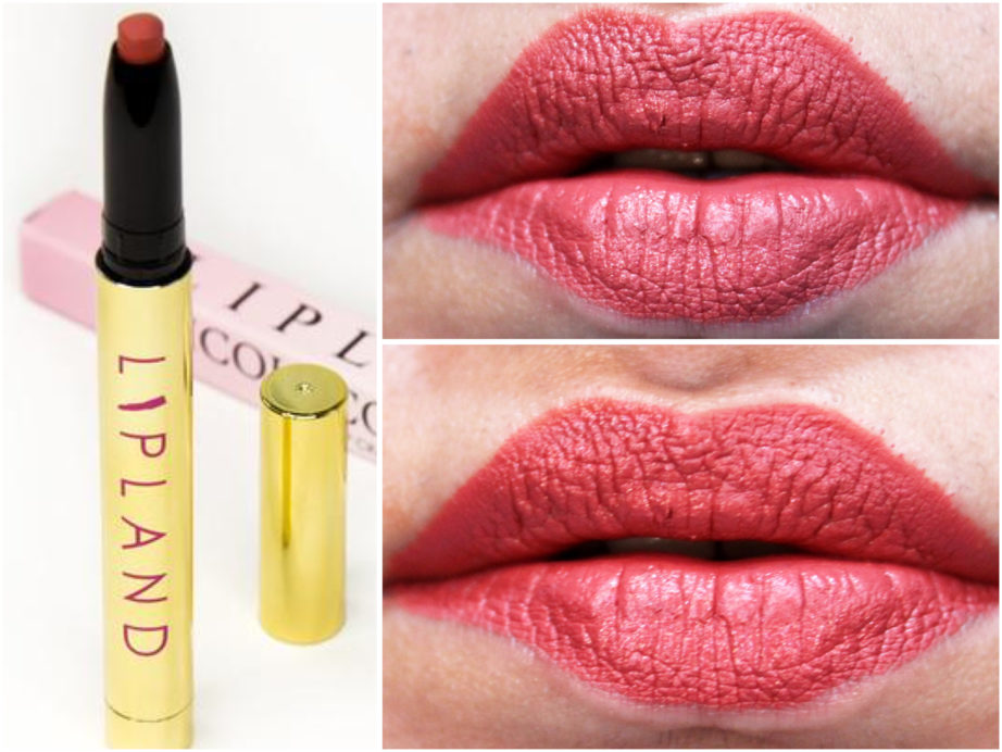 Lipland Matte Lip Crayon Lipstick Nicol Concilio Zoey Review Swatches on lips MBF Makeup Look