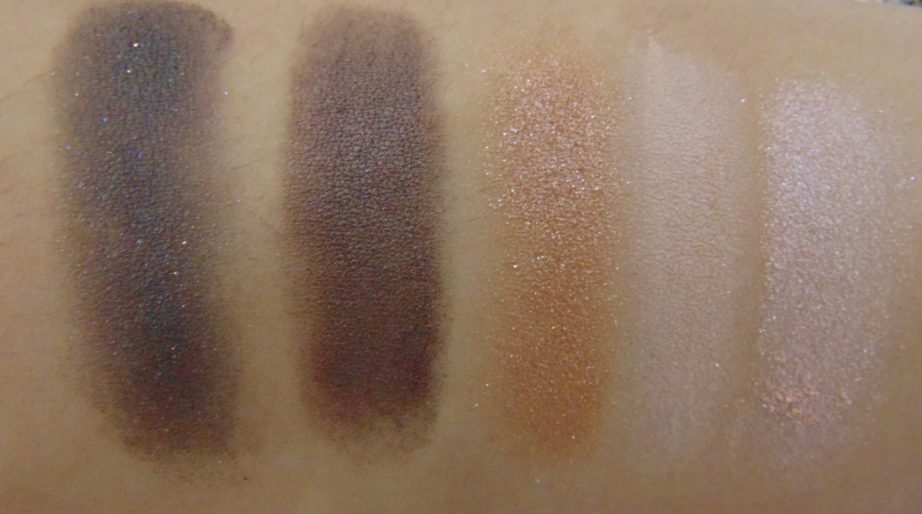 MAC Veluxe Pearlfusion Eyeshadow Palette Copperluxe Review Swatches shades