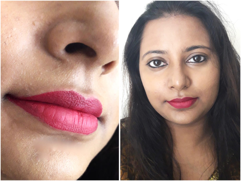 Milani Amore Matte Lip Creme Gorgeous Review Swatches MBF Makeup Look