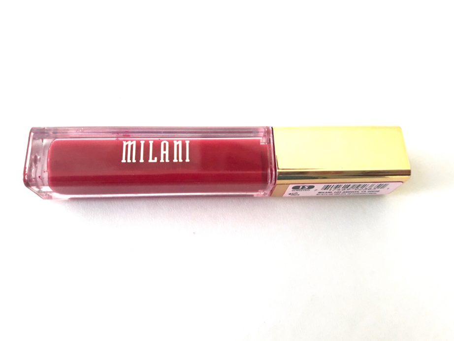 Milani Amore Matte Lip Creme Gorgeous Review Swatches tube