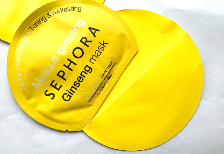 Sephora Ginseng Sheet Fiber Mask Review 1