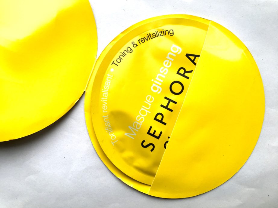 Sephora Ginseng Sheet Fiber Mask Review 5