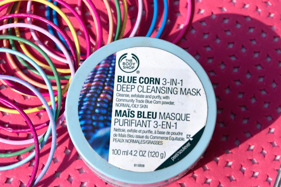 The Body Shop Blue Corn 3 in 1 Deep Cleansing Scrub Mask Review