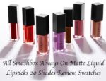 All Smashbox Always On Matte Liquid Lipsticks 20 Shades Review, Swatches