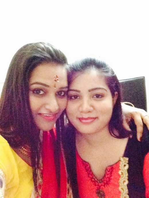 Astha with best friend Rani