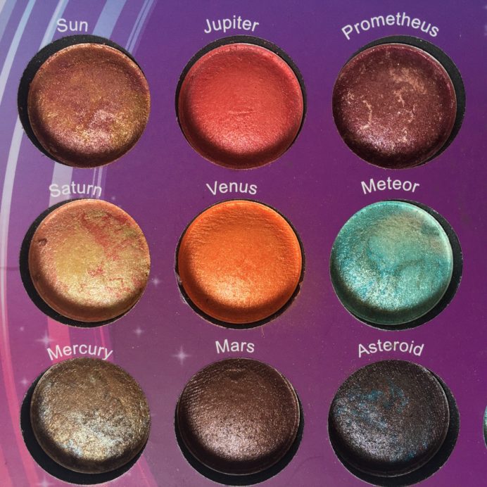 BH Cosmetics Galaxy Chic Baked Eyeshadow Palette Review Swatches 2