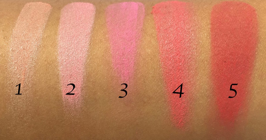BH Cosmetics Glamorous Blush 10 Color Palette Review Swatches 1st Row MBF