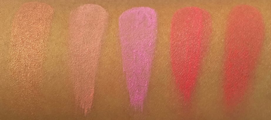 BH Cosmetics Glamorous Blush 10 Color Palette Review Swatches 2nd Row