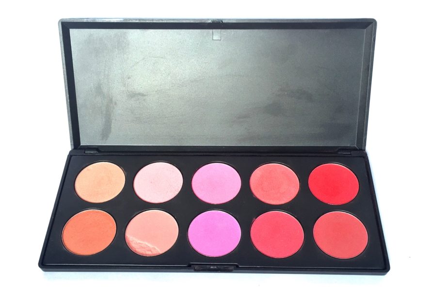 BH Cosmetics Glamorous Blush 10 Color Palette Review Swatches