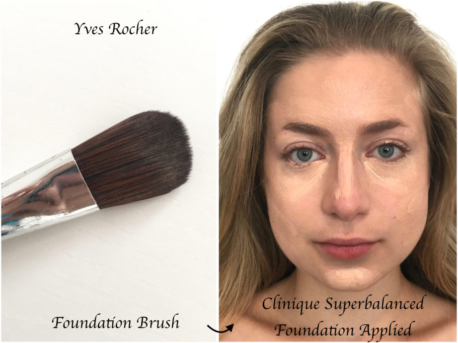 Clinique Superbalanced Makeup Foundation Review Swatches Demo Yves Rocher Foundation Brush