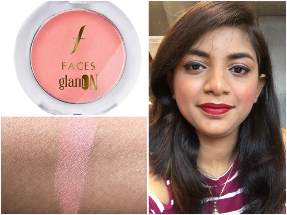 Faces Glam On Perfect Blush Cocktail Peach Review Swatches