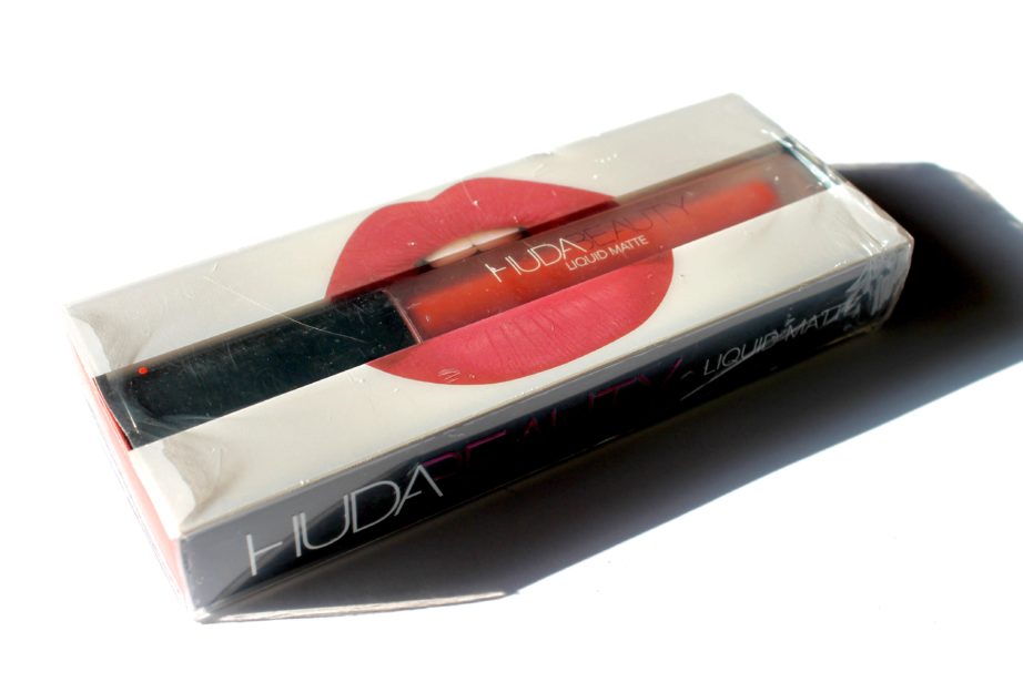 Huda Beauty Liquid Matte Lipstick Icon Review Swatches USA Dubai Sephora
