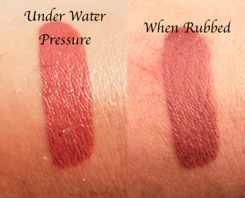 Huda Beauty Liquid Matte Lipstick Icon Review Swatches Water Test Smudge Test