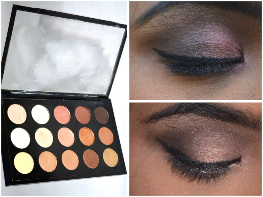 MAC Eyeshadow x 15 Warm Neutral Palette Review Swatches MBF Eye makeup Looks