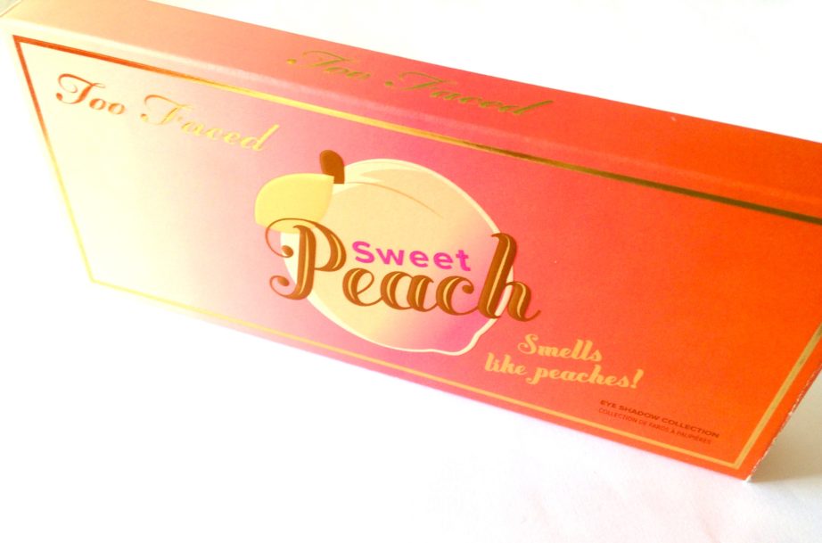 Too Faced Sweet Peach Eyeshadow Palette Review Swatches Box