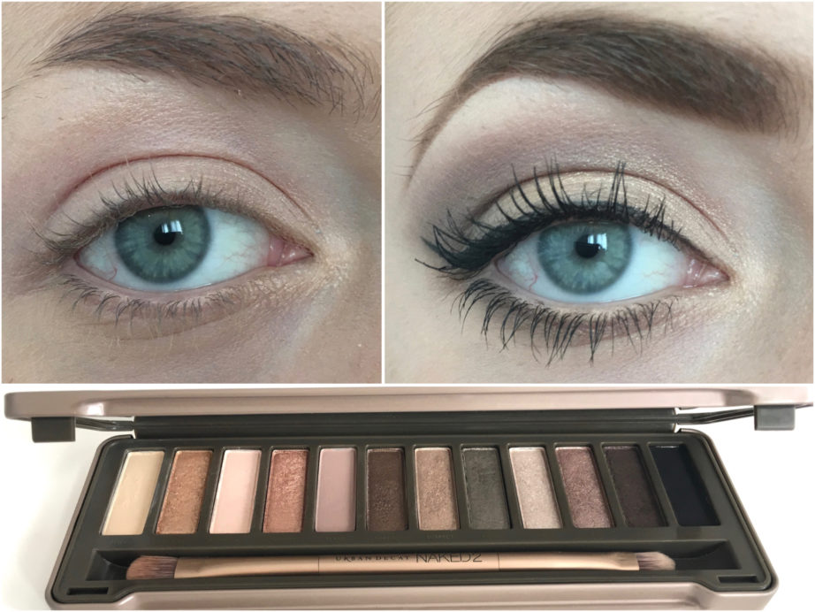 Urban Decay Naked 2 Eyeshadow Palette Eye Makeup on MBF Blog Before After