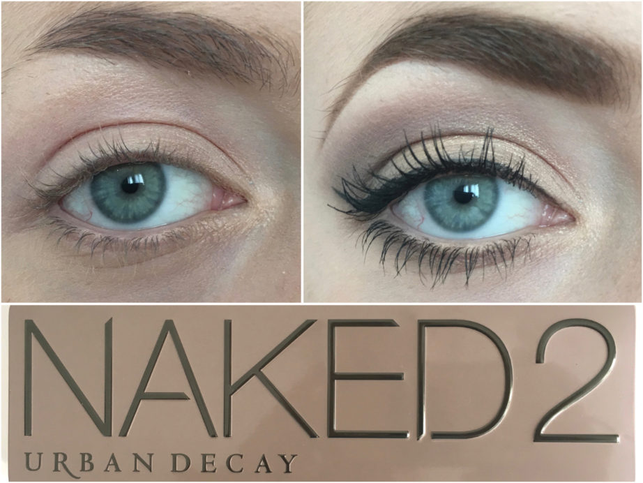 Urban Decay Naked 2 Eyeshadow Palette Review Swatches Before After MBF Eye makeup Look