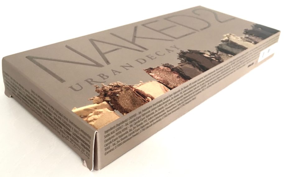 Urban Decay Naked 2 Eyeshadow Palette Review Swatches box side