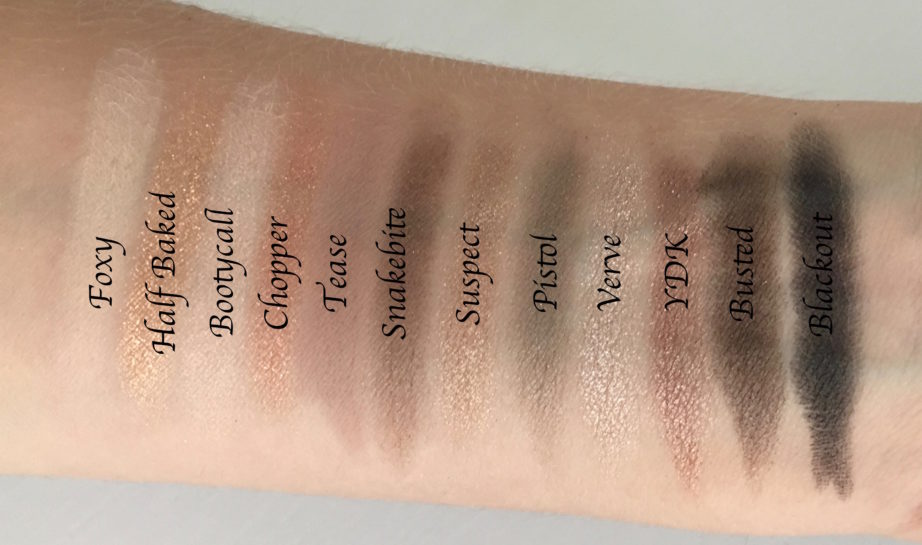 Urban Decay Naked 2 Eyeshadow Palette Review Swatches with names