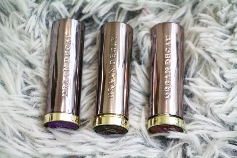 Urban Decay Vice Lipsticks Pandemonium Conspiracy Rock Steady Review Swatches MBF Blog