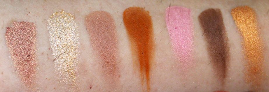 Morphe 35W 35 Color Warm Palette Review Swatches 2nd Row