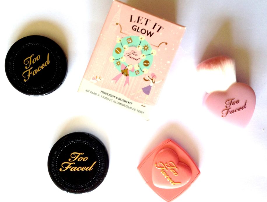 Too Faced Let It Glow Highlight Blush Kit Review Swatches MBF