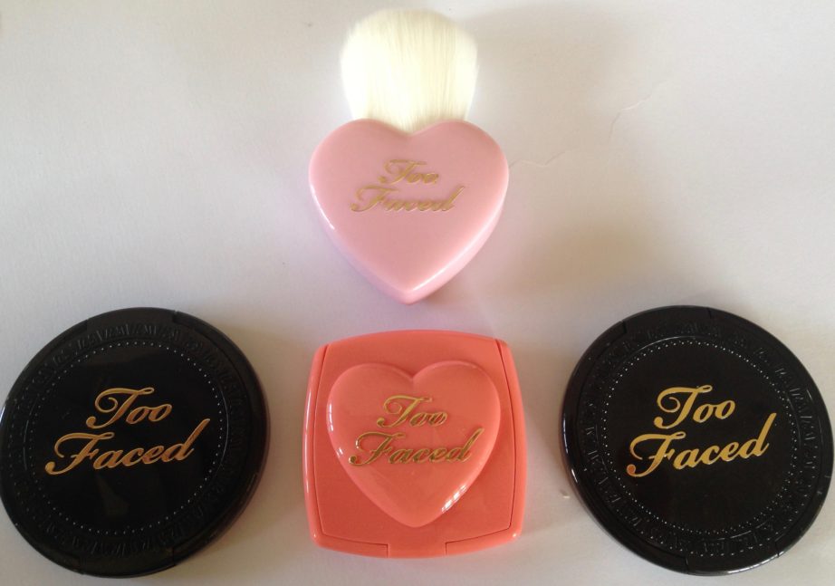Too Faced Let It Glow Highlight and Blush Kit Review Swatch MBF