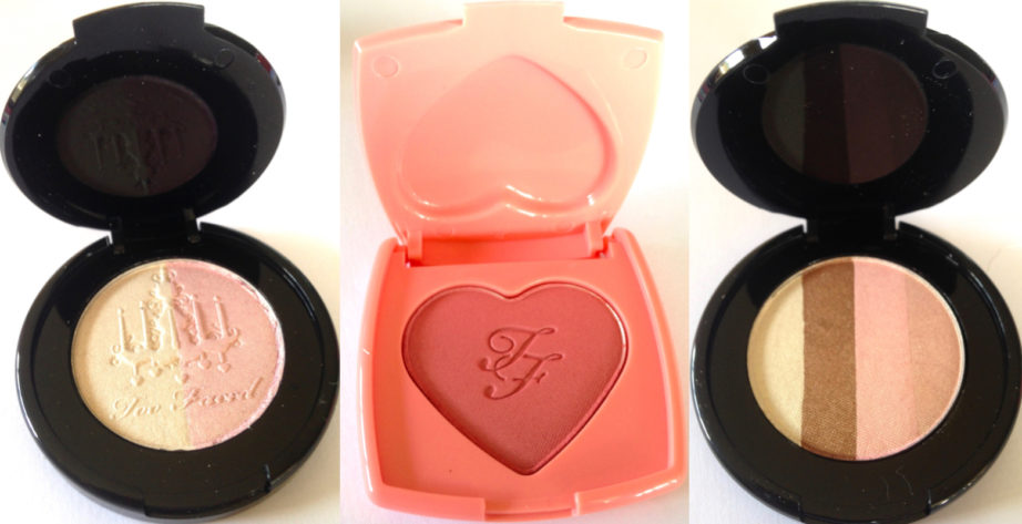 Too Faced Let It Glow Highlight and Blush Kit Review Swatches