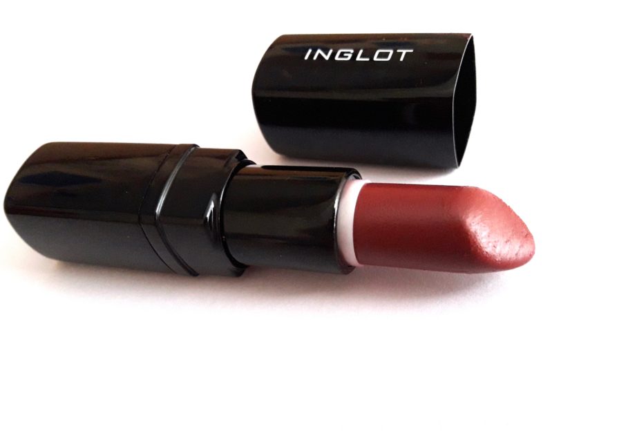 Inglot Matte Lipstick 412 Review, Swatches 4