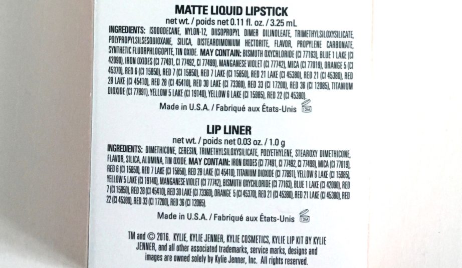 Kylie Koko K Matte Lip Kit Review Swatches Ingredients