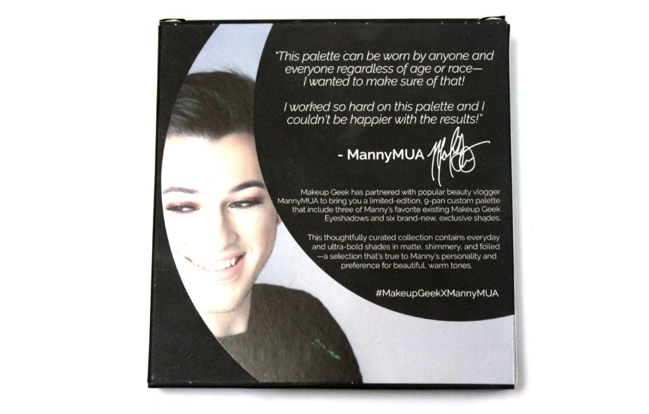 Makeup Geek Manny Mua Eyeshadow Palette Review Swatches 2