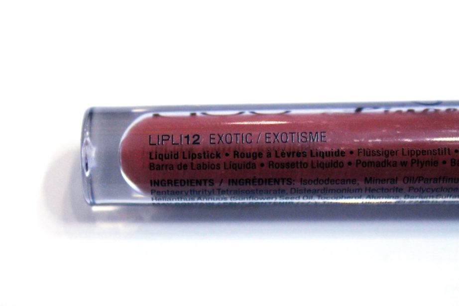 NYX Exotic Lip Lingerie Liquid Lipstick Review Swatches