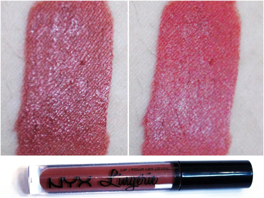 NYX Lip Lingerie Liquid Lipstick Exotic Review Swatches MBF