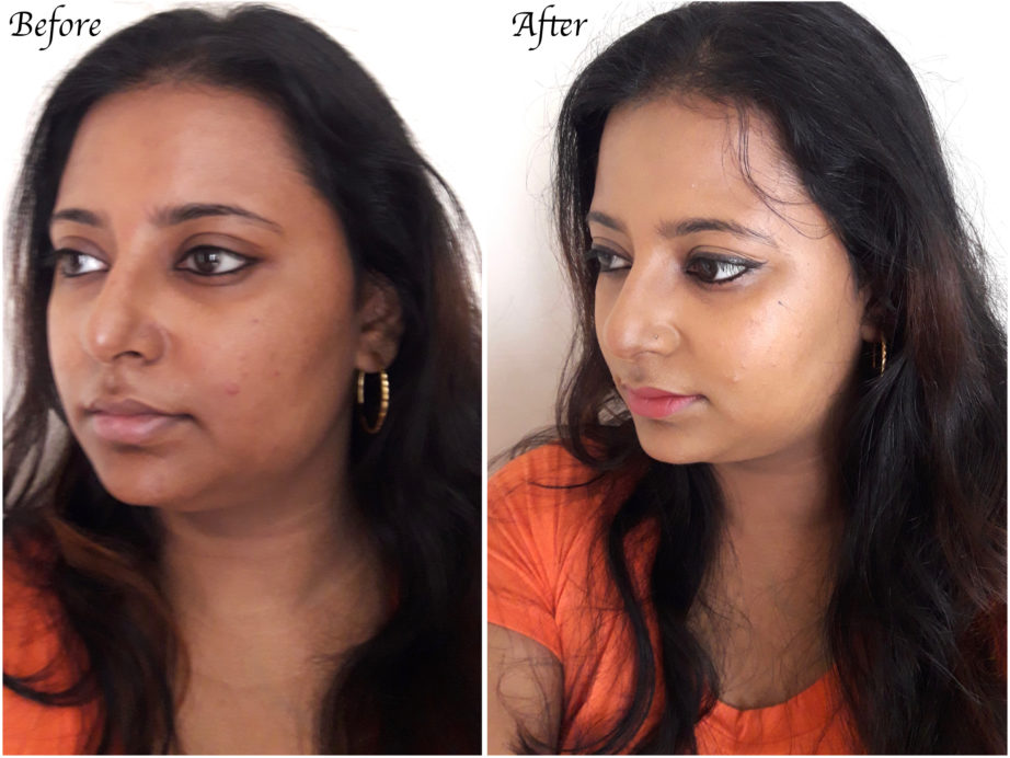 Revlon PhotoReady Airbrush Effect Makeup Foundation Review, Swatches, Demo Before After 1