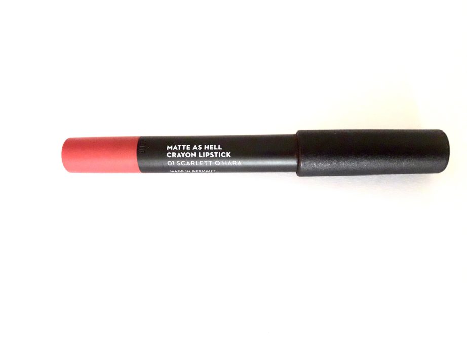 SUGAR Matte As Hell Crayon Lipstick Scarlett O'Hara Review Swatches