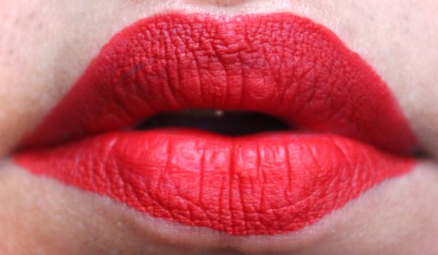 Smashbox Always On Matte Liquid Lipstick Bawse Review Swatches Red Lips HD Fresh