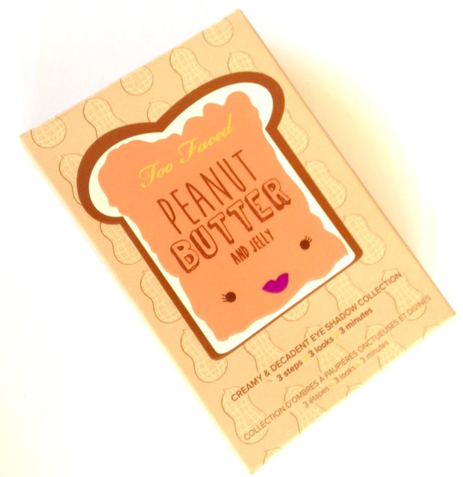 Too Faced Peanut Butter & Jelly Eyeshadow Palette Review Box Front