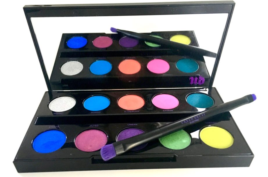Urban Decay Electric Pressed Pigment Eyeshadow Palette Review Swatches