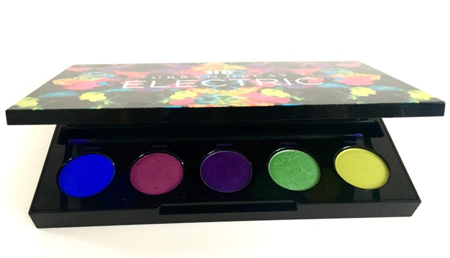 Urban Decay Electric Pressed Pigment Eyeshadow Palette Review Swatches MBF 2