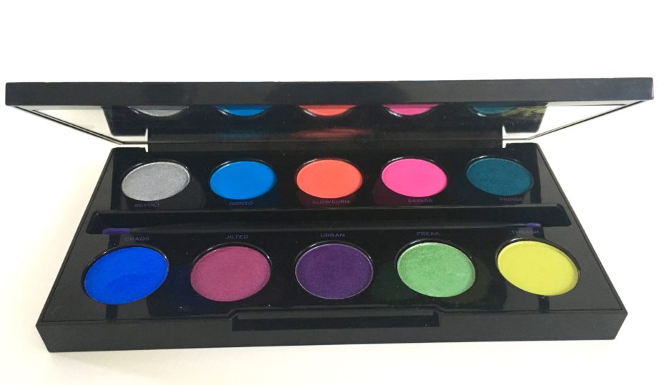 Urban Decay Electric Pressed Pigment Eyeshadow Palette Review Swatches MBF 3
