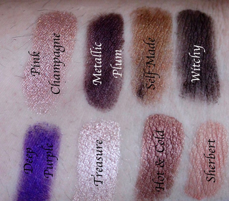 Anastasia Beverly Hills Self Made EyeShadow Palette Review, Swatches Left